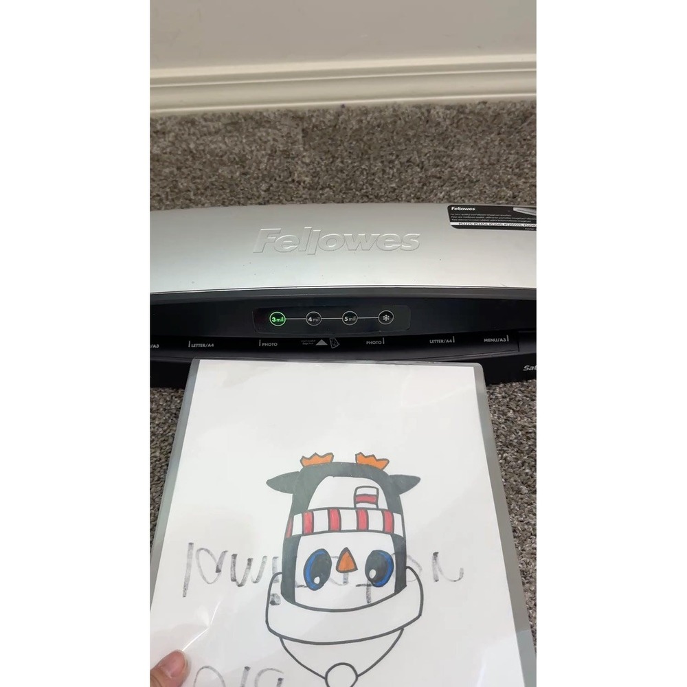 Fellowes Saturn3i 125 Laminator Thermal Home Small Office Jam Free InstaHeat - Picture 2 of 16